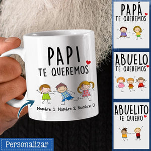 Tazza personalizzata per papà | Regalo personalizzato per papà | Ti amo Ti amiamo Nonno Papà