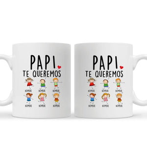 Taza Personalizada Para Papá | Personalizado Regalo Para Padre | Te quiero Te queremos Abuelo Papá