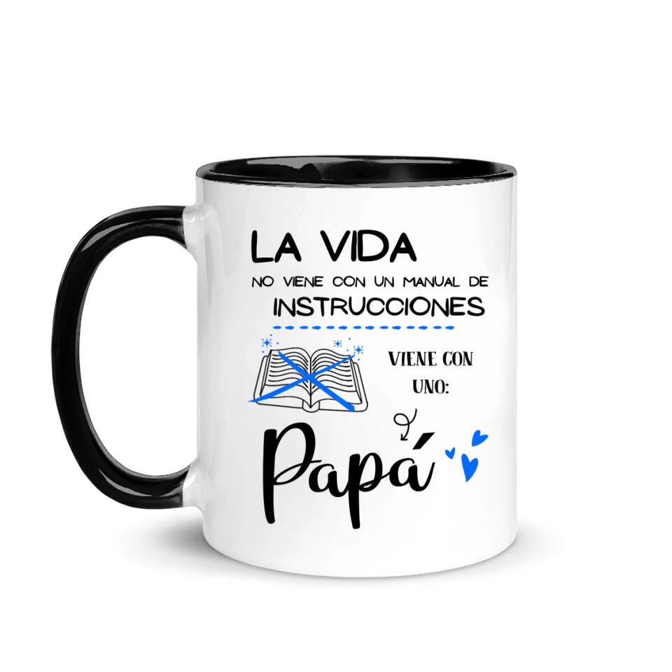 Tazza personalizzata per papà | Regalo personalizzato per papà | La vita non arriva con un manuale di istruzioni