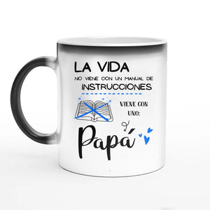 Taza Personalizada Para papá | Personalizado Regalo Para papá | La vida no viene con un manual de instrucciones