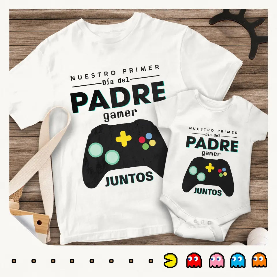 T-shirts pour papa | Cadeau pour le père | Notre première fête des pères