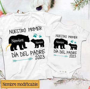 Personalizar Camisetas Para Papá | Personalizado Regalo Para Padre | Nuestro Primer Día Del Padre