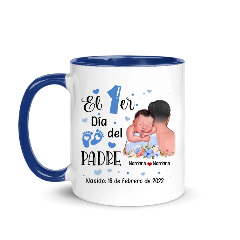 Taza Personalizada Para Papá | Personalizado Regalo Para Padre | El 1er Día Del Padre