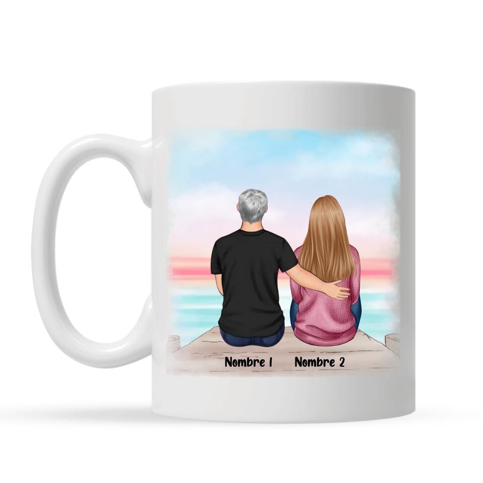 Tazza personalizzata per papà | Regalo personalizzato per papà | Abbiamo un rapporto padre-figlia perfetto, tu sei mio padre e io sono perfetto.