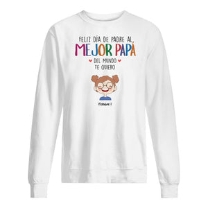 Personalizza magliette per papà | Regalo personalizzato per papà | Buona festa del papà al miglior papà del mondo