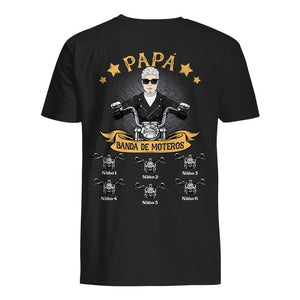 Personnalisez des T-shirts pour papa | Cadeau personnalisé pour papa | Gang de motards papa