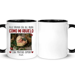 Taza Personalizada Para Abuelo | Personalizado Regalo Para Abuelito | Feliz primer Día Del Padre como mi abuelo