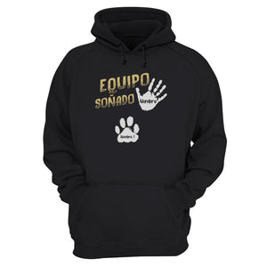 Personalizar Sudadera Con Capucha Para Amante De Los Perros | Personalizado Regalo Para Amante De Los Gatos | Equipo Soñado