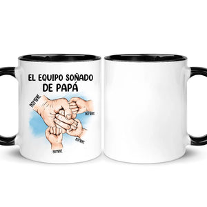 Taza Personalizada Para Papá | Personalizado Regalo Para Padre | El equipo soñado de papá