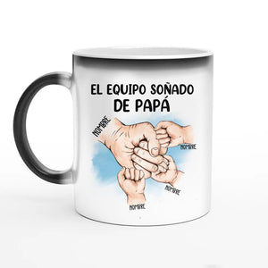 Taza Personalizada Para Papá | Personalizado Regalo Para Padre | El equipo soñado de papá