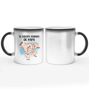 Tasse personnalisée pour papa | Cadeau personnalisé pour le père | L'équipe de rêve de papa