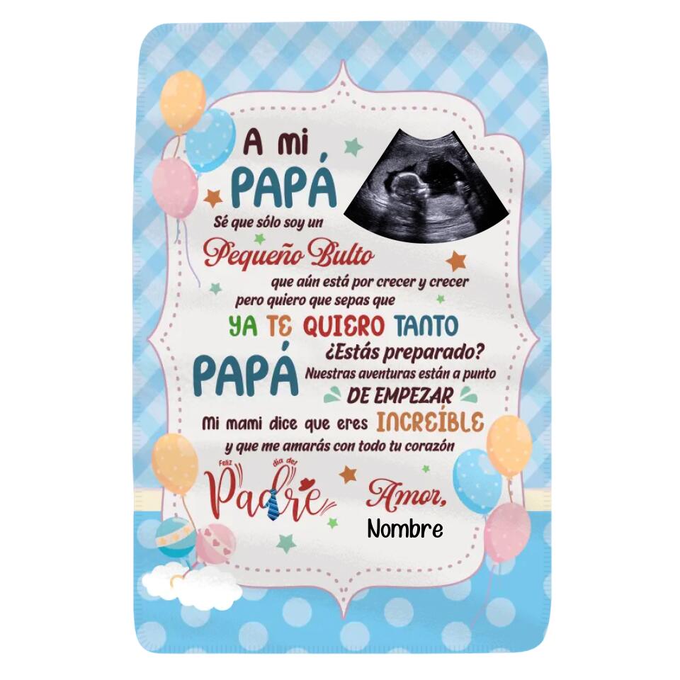 Personalizza coperte in pile per papà | Regalo personalizzato per papà | PAPÀ Sei pronto?