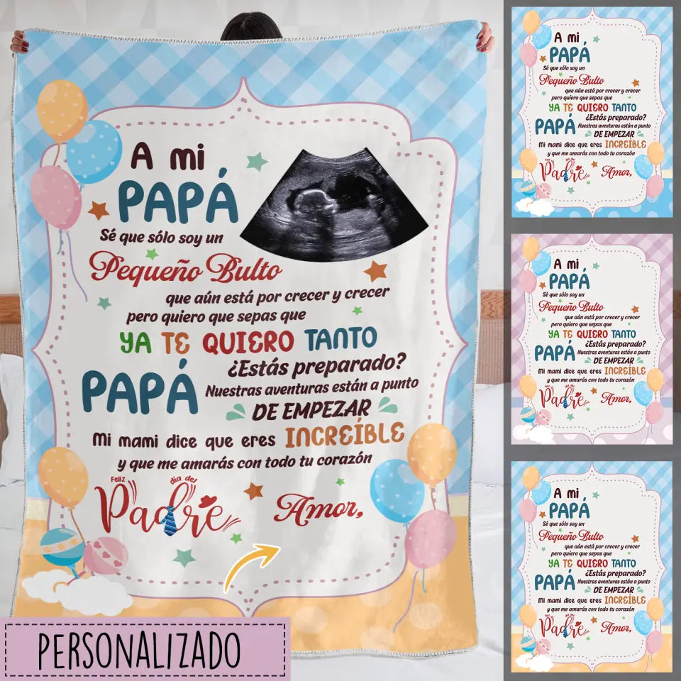 Personalizza coperte in pile per papà | Regalo personalizzato per papà | PAPÀ Sei pronto?