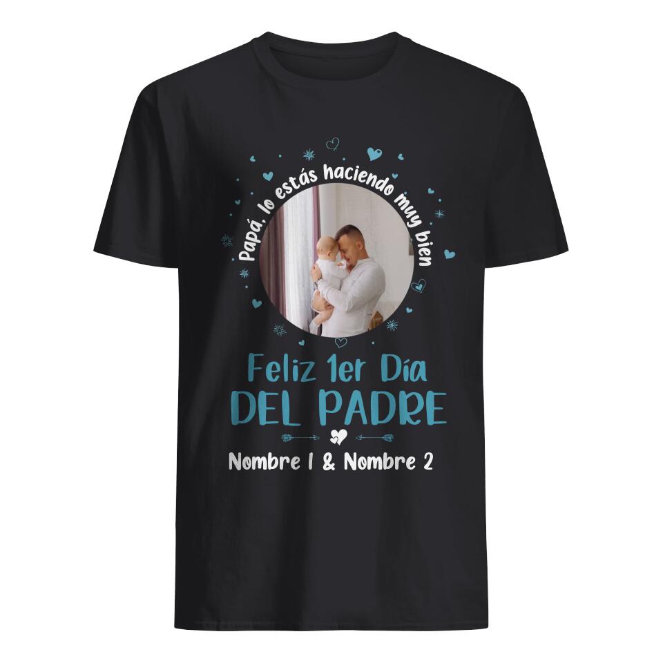 Personnalisez des T-shirts pour papa | Cadeau personnalisé pour le père | papa, tu vas très bien