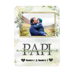 Personnalisez les couvertures polaires pour papa | Cadeau personnalisé pour le père | Je t'aime tellement papa papa