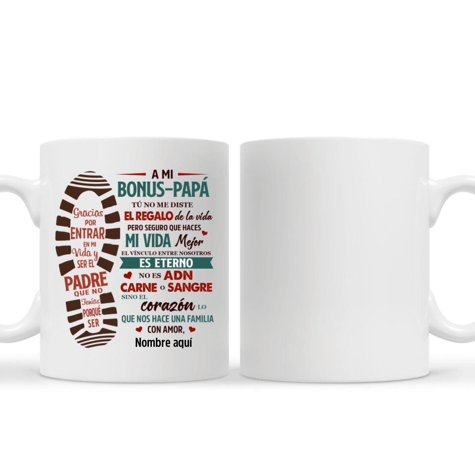 Taza Personalizada Para Bonus-papá | Personalizado Regalos Para Padre | Bonus-Papá Haces Mi Vida Major