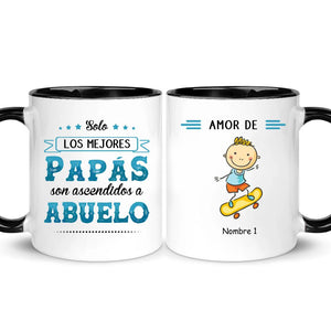 Tasse personnalisée pour grand-père | Cadeaux personnalisés pour Tata | Seuls les meilleurs papas sont promus grand-père