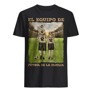 Personnalisez les T-shirts familiaux | Cadeaux personnalisés pour la famille | L'équipe de football familiale