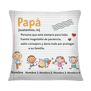 Cojines Personalizados Para Papá | Personalizado Regalo Abuelo | Persona que está siempre para todo Abuelo Papá