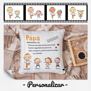 Cojines Personalizados Para Papá | Personalizado Regalo Abuelo | Persona que está siempre para todo Abuelo Papá