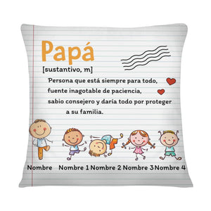 Cojines Personalizados Para Papá | Personalizado Regalo Abuelo | Persona que está siempre para todo Abuelo Papá