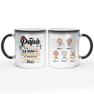 Tasse personnalisée pour Bonusdad | Cadeau personnalisé pour Bonusdad | Peu importe ce que la vie vous réserve, au moins vous n’aurez pas d’enfants moches.