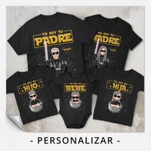 Personalizar Camisetas Para Familia | Personalizado Regalo Para Familia | Yo soy tu Padre Yo soy tu Madre