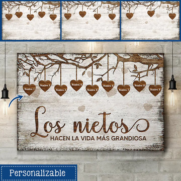 Personalizar Camisetas Para Abuelo | Personalizado Regalo Para Abuelo |Los Nietos Hacen La Vida Más Grandiosa