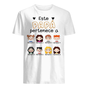 Personalizar Camisetas Para Papá | Personalizado Regalo Para Padre | Papa Abuelo pertenece a