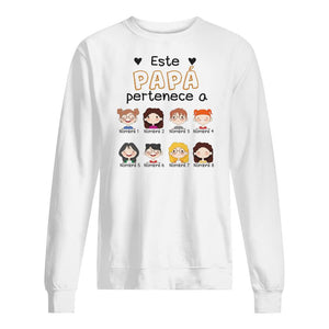 Personalizar Camisetas Para Papá | Personalizado Regalo Para Padre | Papa Abuelo pertenece a