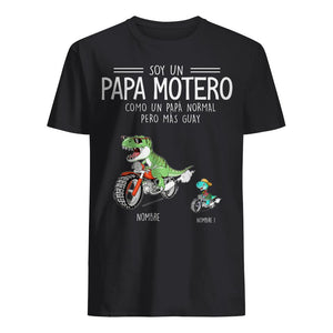 Personalizza magliette per papà | Regalo personalizzato per papà | papà motociclista
