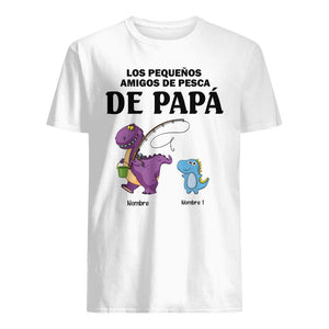 Personalizar Camisetas Para Papá | Personalizado Regalo Para Padre |Los Pequeños Amigos De Pesca De Papá