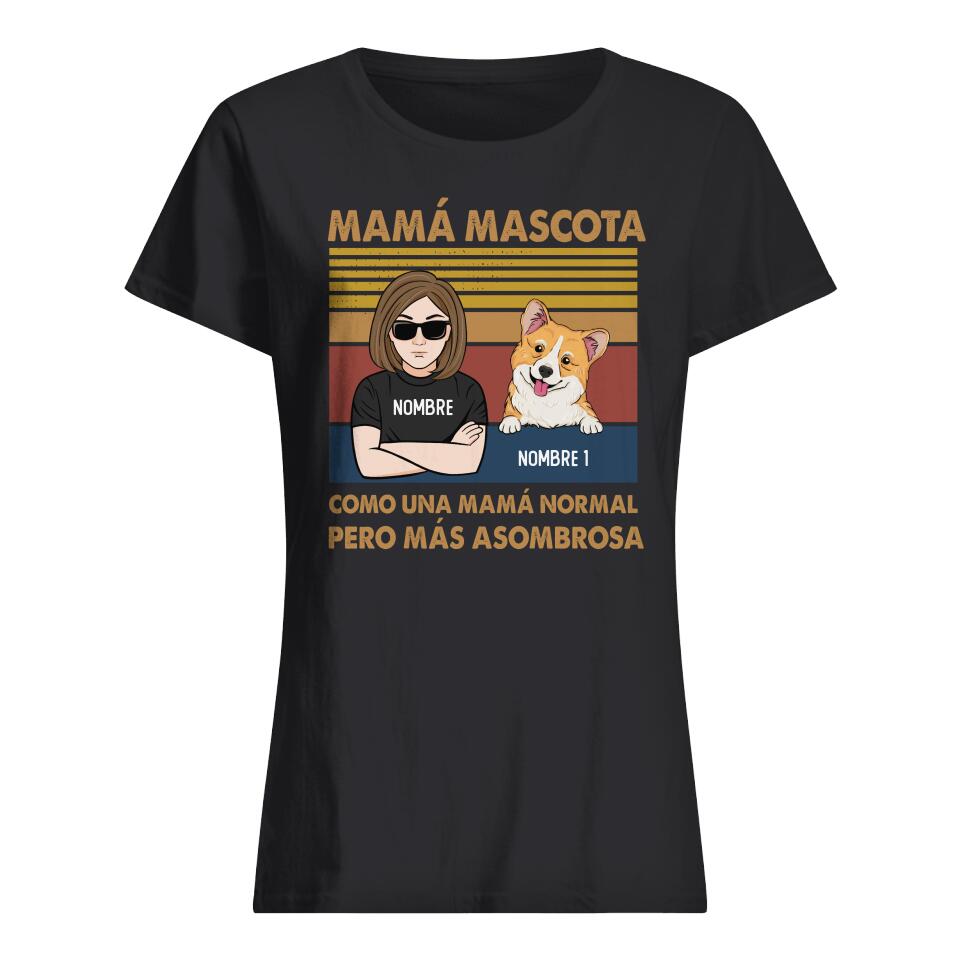 Personnalisez des T-shirts pour les amoureux des animaux | Cadeaux personnalisés pour les amoureux des animaux | Maman d'animal de compagnie/maman de chien/maman de chat