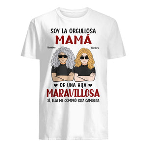 Personalizar Camisetas Para Mamá | Personalizado Regalo Para Madre | Soy la orgullosa mamá divertida