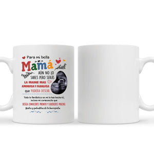 Mug personnalisé pour future maman | Cadeau personnalisé pour future maman | Bisous et coups de pied de ton ventre