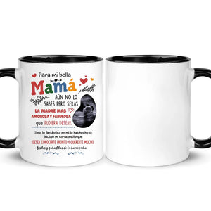 Taza Personalizada Para Futura Mamá | Personalizado Regalo Para Futura Mamá | Besitos y pataditas de tu barriguita