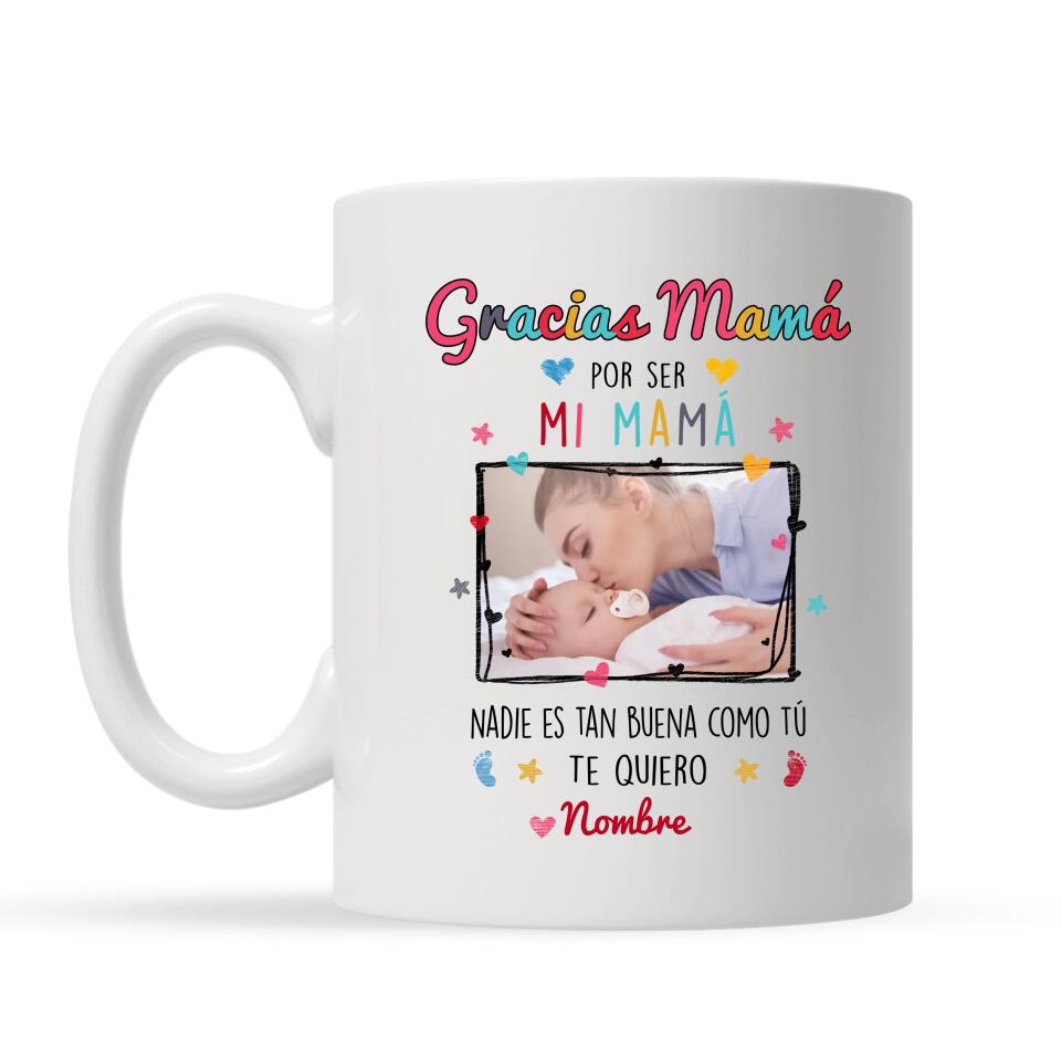 Taza Personalizada Para Mamá | Personalizado Regalo Para Madre | Gracias mamá por ser mi mamá