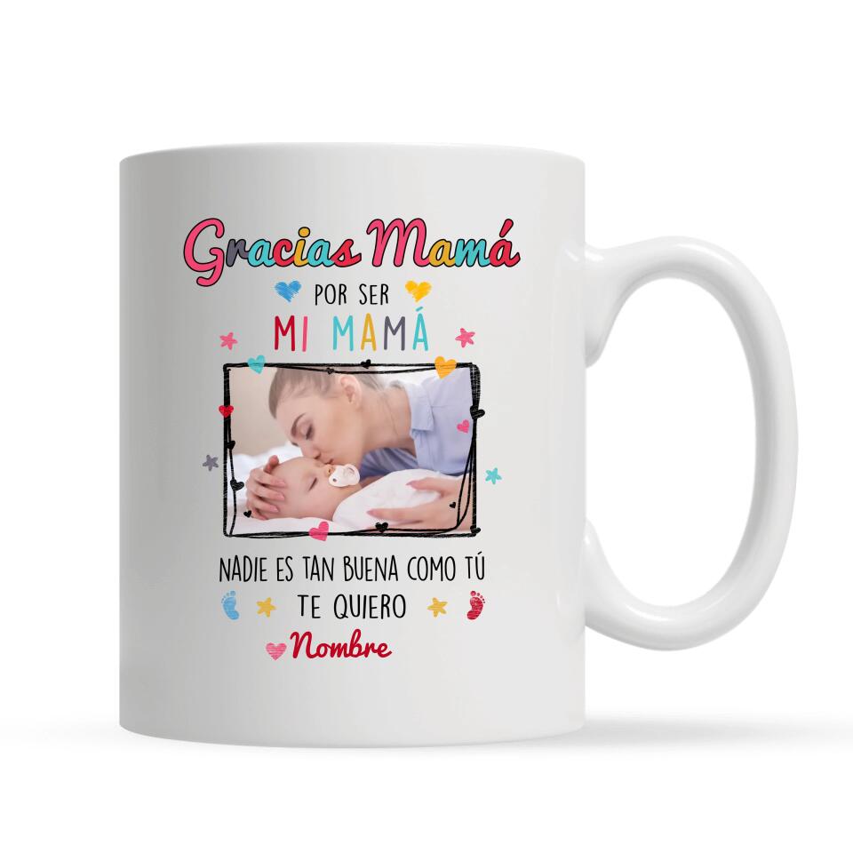 Taza Personalizada Para Mamá | Personalizado Regalo Para Madre | Gracias mamá por ser mi mamá