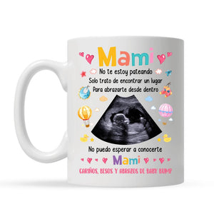 Taza Personalizada Para Futura Mamá | Personalizado Regalo Para Futura Mamá | Mami No te estoy pateando