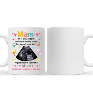 Taza Personalizada Para Futura Mamá | Personalizado Regalo Para Futura Mamá | Mami No te estoy pateando