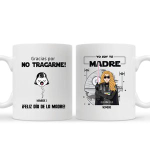 Tasse personnalisée pour maman | Cadeau personnalisé pour la mère | Je suis ta mère. Merci de ne pas m'avaler.