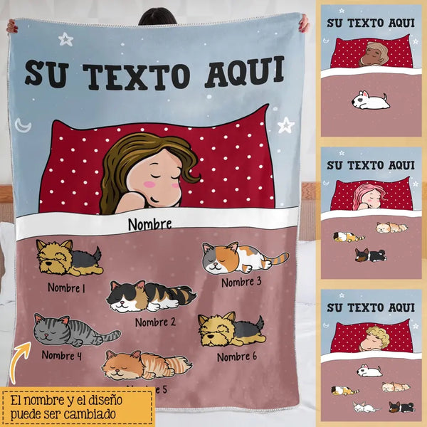 Personalizza coperte in pile per la mamma | Regalo personalizzato per la mamma | Solo coperta per cani e gatti
