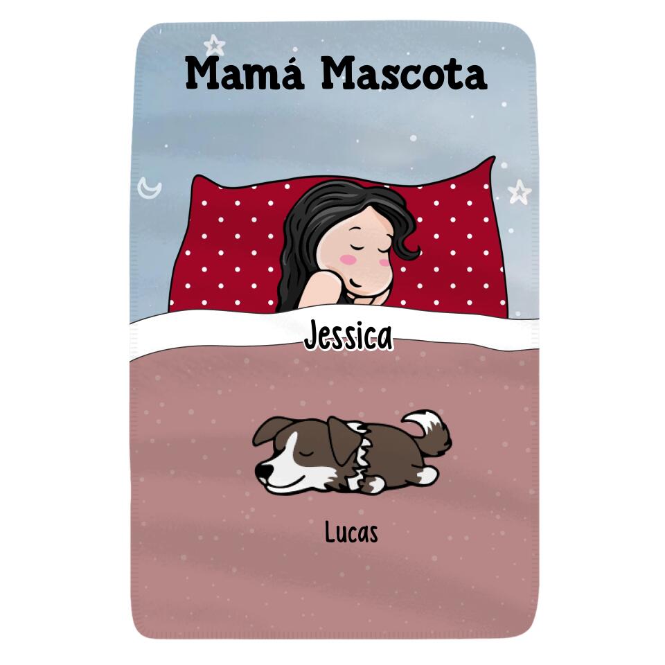 Personnalisez les couvertures polaires pour maman | Cadeau personnalisé pour la mère | Couverture pour chien et chat uniquement.