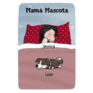 Personnalisez les couvertures polaires pour maman | Cadeau personnalisé pour la mère | Couverture pour chien et chat uniquement.