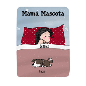 Personnalisez les couvertures polaires pour maman | Cadeau personnalisé pour la mère | Couverture pour chien et chat uniquement.