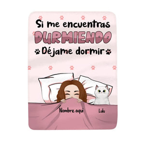 Personalizar Mantas Polar Para Mamá | Personalizado Regalo Para Madre | Si Me Encuentras Durmiendo Déjame Dormir