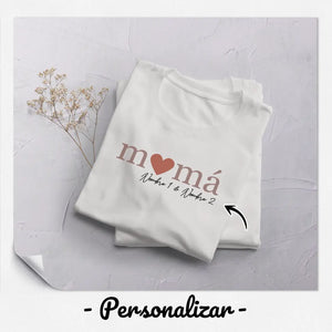 Personalizza magliette per la mamma | Regalo personalizzato per la mamma | Cuore di mamma nonna