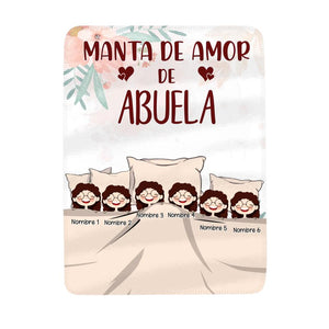 Personalizar Mantas Polar Para Abuela | Personalizado Regalo Para Abuela | Manta de amor de abuela / abuelita