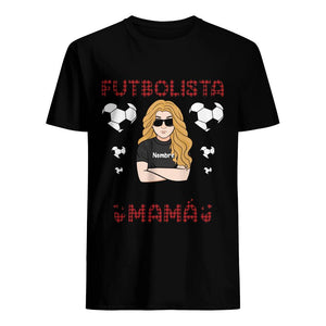 Personnalisez des T-shirts pour maman | Cadeau personnalisé pour la mère | Mes joueurs de football préférés m'appellent maman/grand-mère