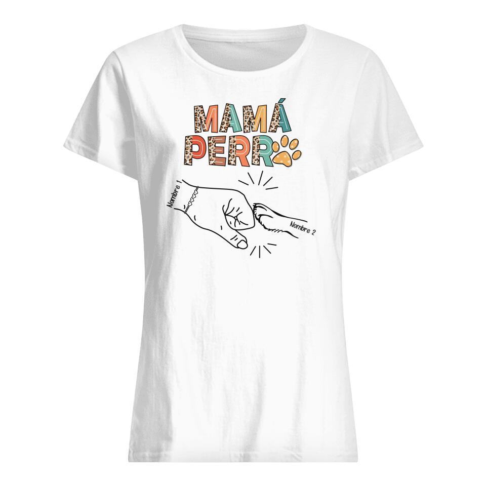 Personnalisez des T-shirts pour les mamans de chiens | Cadeau personnalisé pour les amoureux des chiens | maman chien